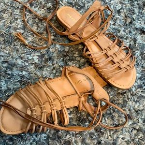 Tie up sandals